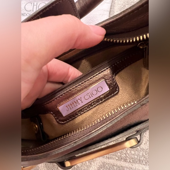 Jimmy Choo Metallic Tulita Hobo - Picture 6 of 7